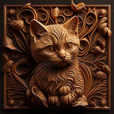 3D model kitty (STL)